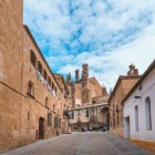 The ancient streets of Plasencia's historic centre lead to the Cathedral of the Assumption of Our Lady. A charming medieval setting of stone buildings and quiet streets in the heart of Extremadura.