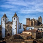 The towers of the Co-Cathedral of Santa María and the historic palaces overlook Cáceres' old town, a UNESCO World Heritage Site and one of Spain's best-preserved medieval ensembles.