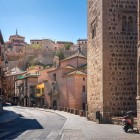 The climb along Callejón de la Estrella leads to the namesake hermitage, founded in the 14th century and rebuilt in 1611, beside the Mudéjar Church of Santiago del Arrabal.