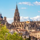 Rising above Toledo’s skyline, the Primate Cathedral is a Gothic masterpiece begun in 1226, its 15th-century tower overlooking the historic Castilian city’s rooftops and lanes.