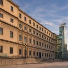The Reina Sofía Museum occupies the former General Hospital, expanded in the 18th century by Francisco Sabatini; its austere façade now dialogues with contemporary art’s glass towers.