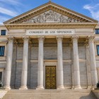 Designed by Narciso Pascual y Colomer and opened in 1850, the Congress of Deputies entrusts its solemn image to the Corinthian portico and bronze lions.