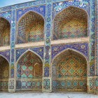 Built in 1622 as a caravanserai and later converted into a madrasa, Nadir Divan-Begi enchants with loggias, polychrome mosaics and 17th-century geometric patterns.