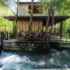 Among trees and waterways stands the traditional paper mill of Konighil, where the power of water still drives the mechanisms used during the different stages of production.