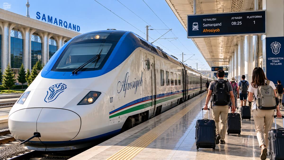 Travelling on the Afrosiyob Between the Main Cities
