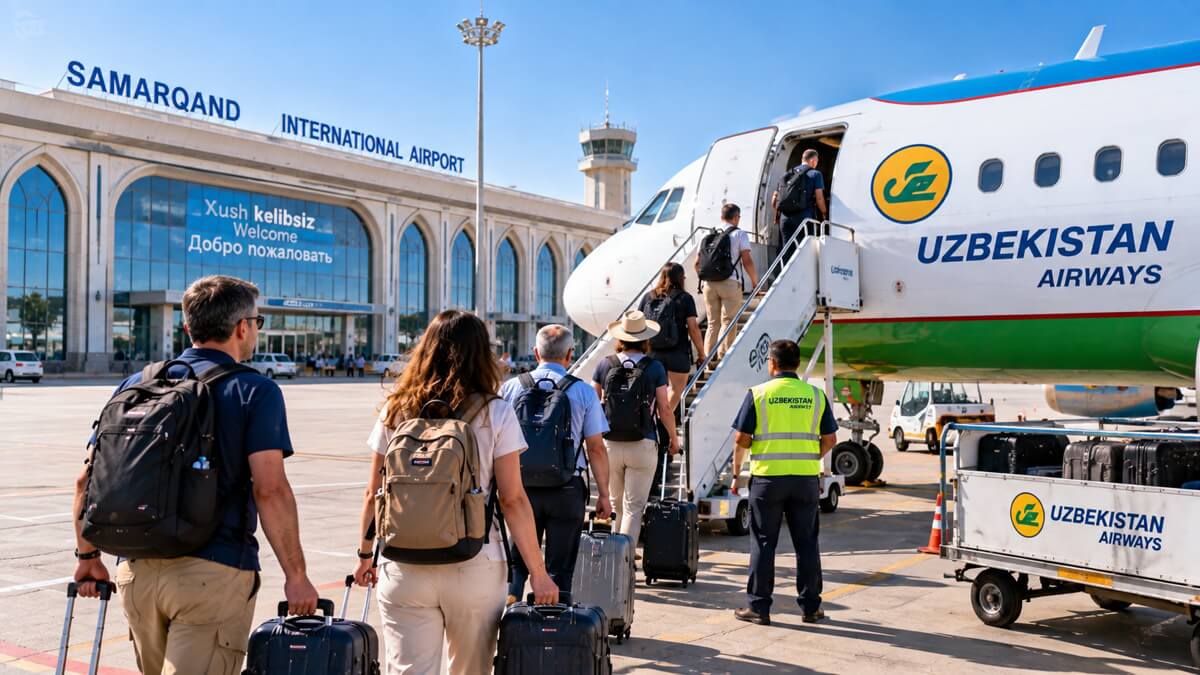 Flying Between the Regions of Uzbekistan